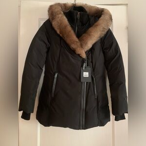 Women’s Mackage ADALI down coat with natural fur Signature Mackage Collar